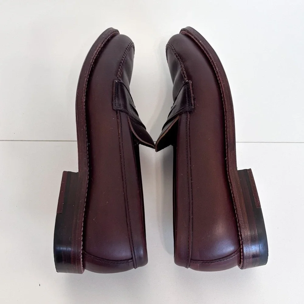 Alden 17831F Mens Half Strap LHS Penny Loafer 9 B/D Cordovan Brown Leather USA